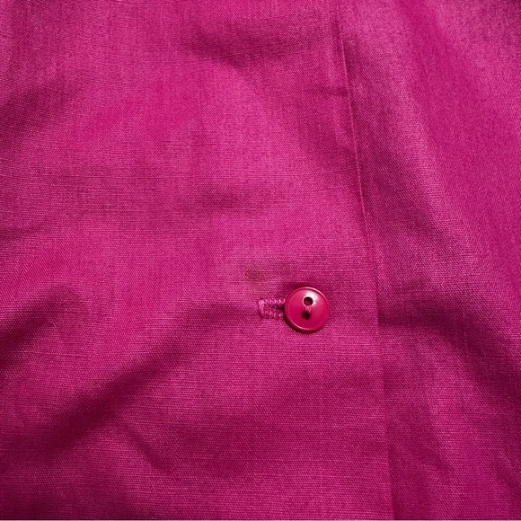 Vintage Eber San Francisco Fushia Button Back Blouse - Picture 3 of 8